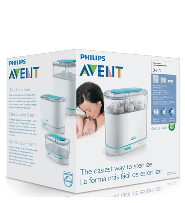 Avent – SCF284/03 – Stérilisateur électrique à vapeur 3 en 1 – Santé Para