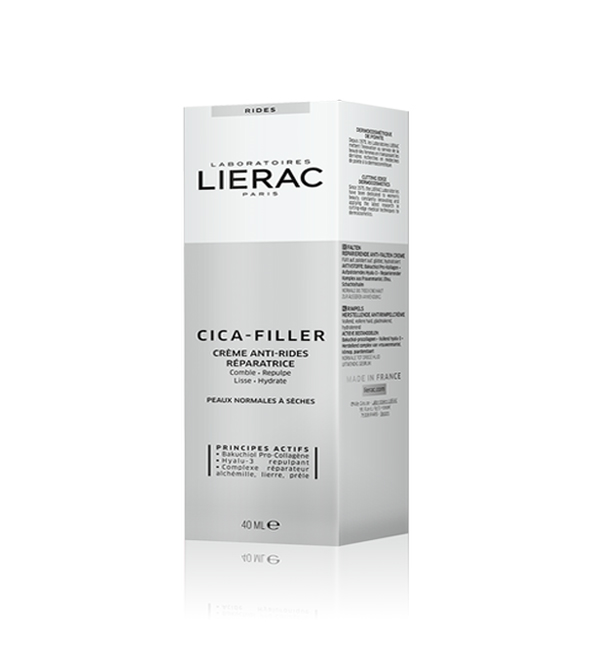 Crème Anti-rides Lierac Cica-Filler Mat – 40 Ml, Réparatrice, Texture Matifiante, Neuve